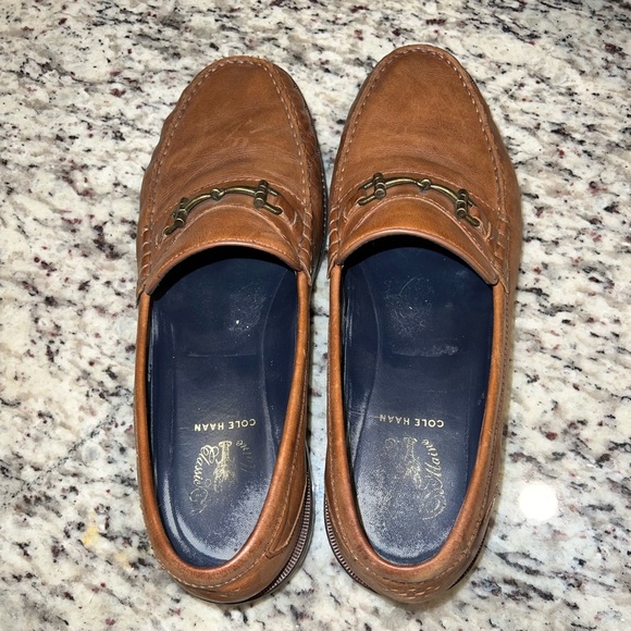 Cole Haan Pinch Maine Classics Horse-bit Loafers - Tan Size 11.5 - Picture 7 of 9